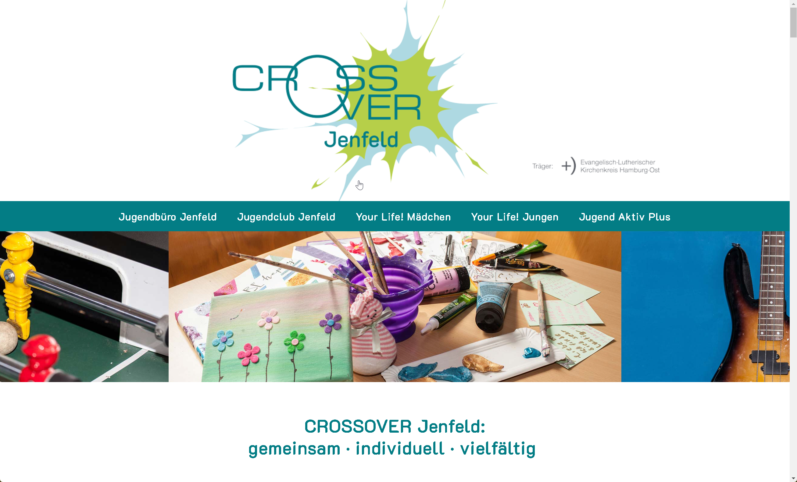Webseite "Crossover Jenfeld"