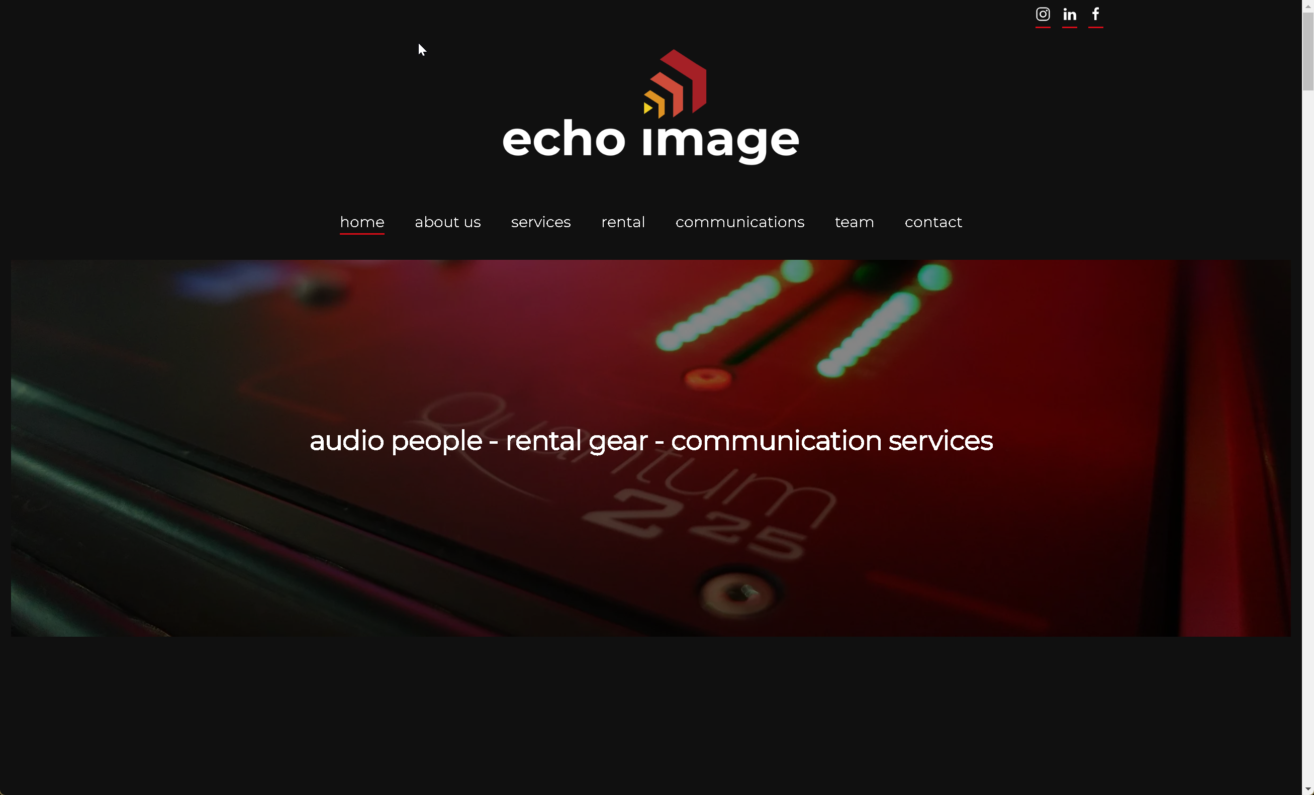 Webseite "Echo Image"
